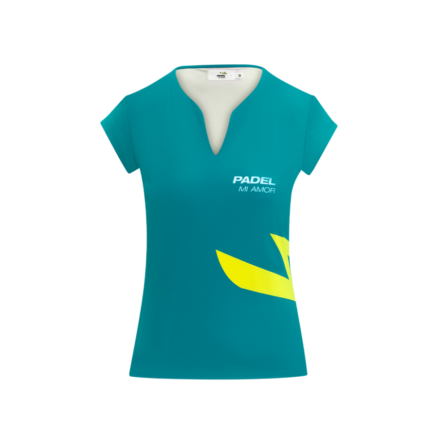 Maglia padel ICON donna Acquamarina