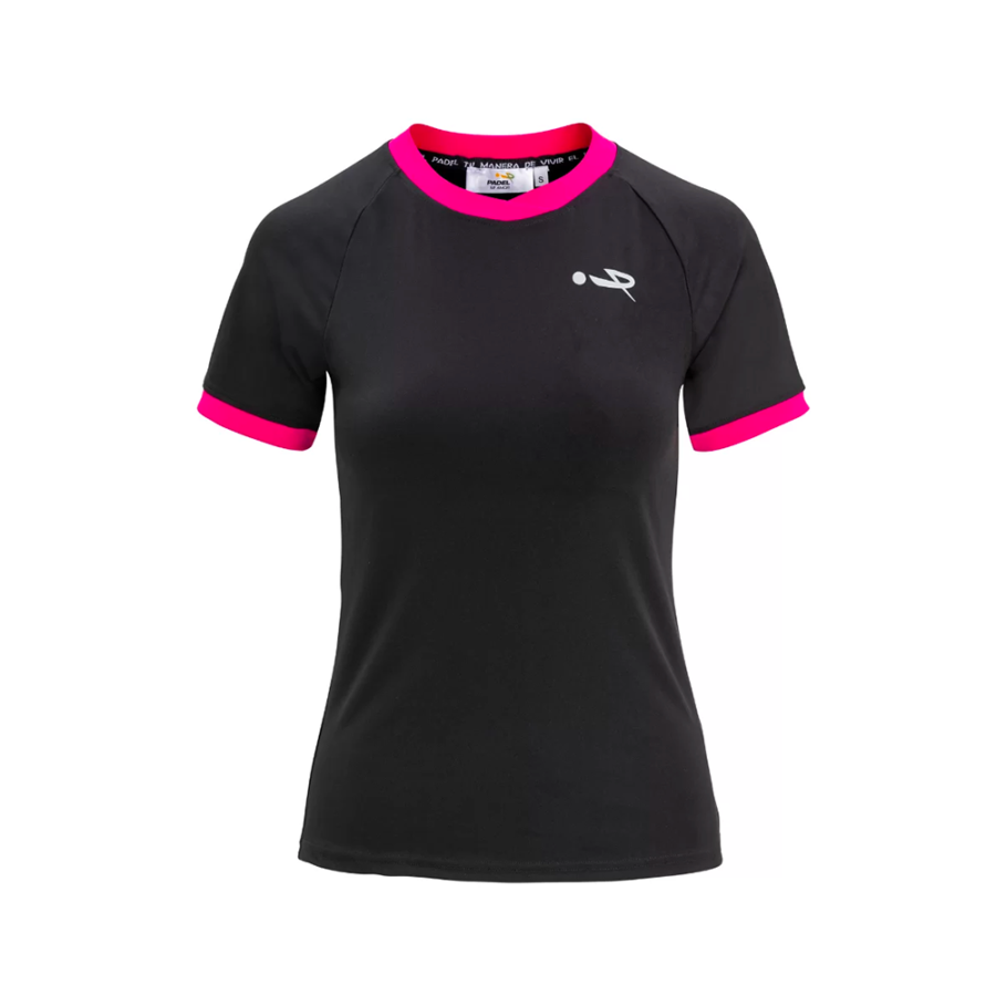 Maglia Padel donna DEBBY Nera