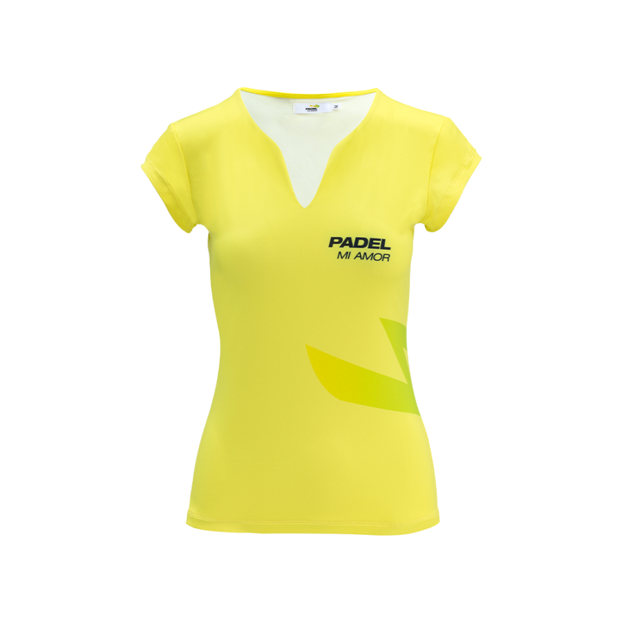 Maglia padel ICON donna Gialla